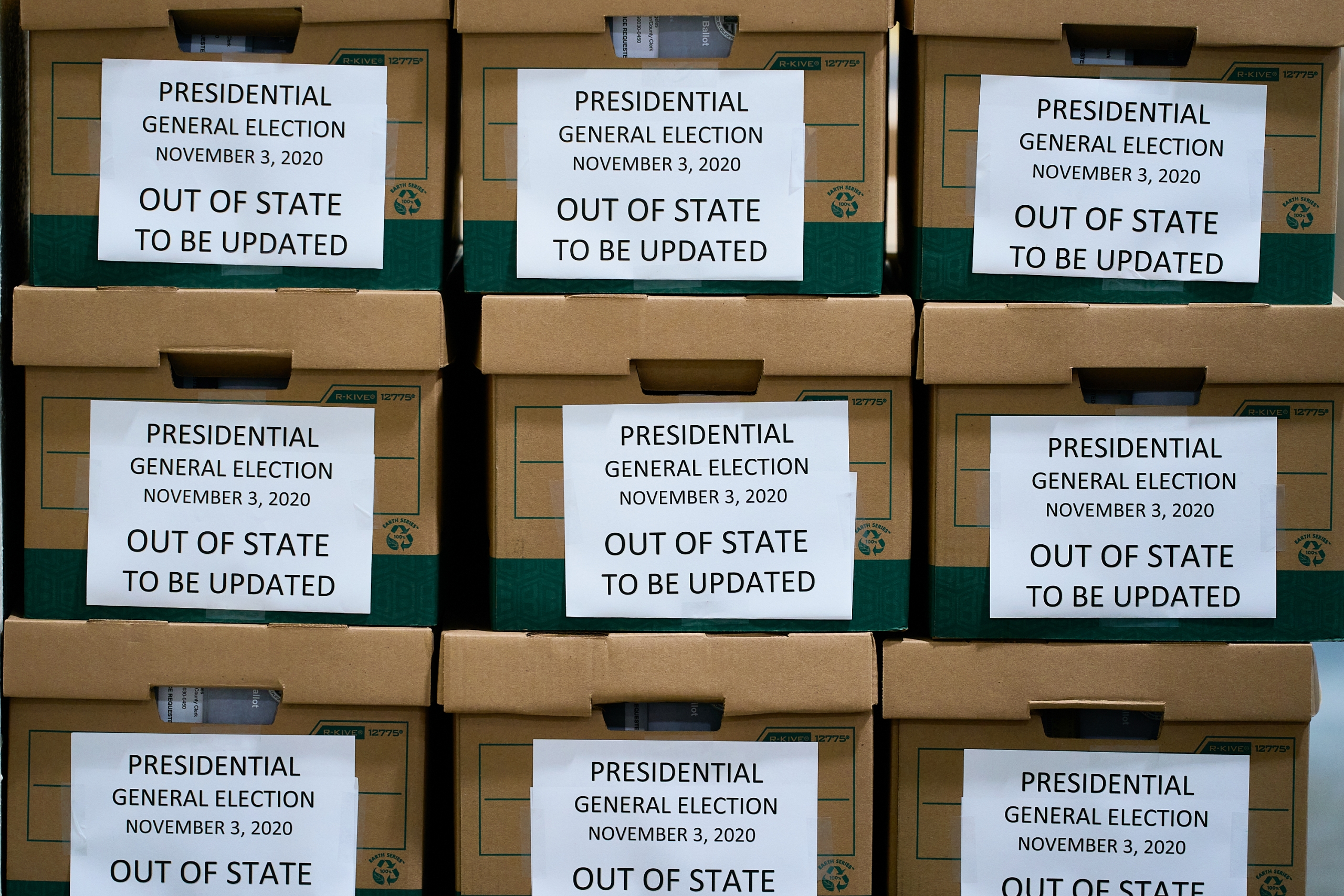 Vote By Mail Ballot Processing. 2020 Presidential Election, absentee ballots, ballots, coronavirus pandemic, election, election security, mail ballots, politics, vote by mail, voting.