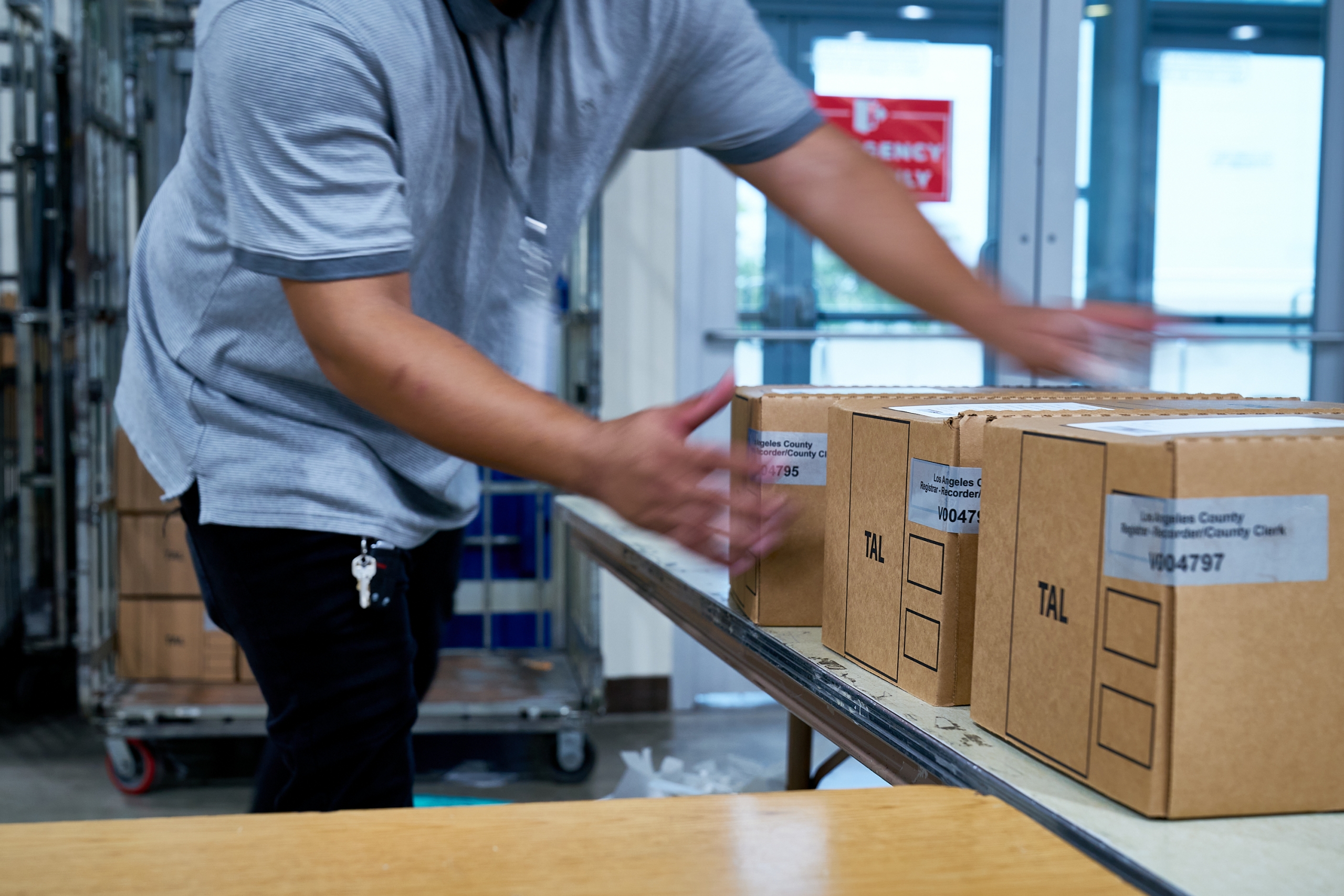 Vote By Mail Ballot Processing. 2020 Presidential Election, absentee ballots, ballots, coronavirus pandemic, election, election security, mail ballots, politics, vote by mail, voting.